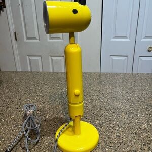 Vtg Ikea KRUX Yellow Giraffe LED 15" Table Lamp Desk Task light - Tested Works
